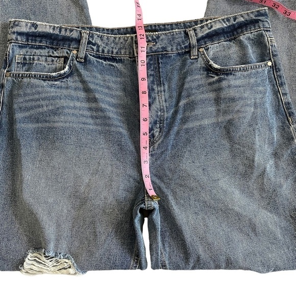 AFRM Distressed Button Fly Jeans - Picture 6 of 10
